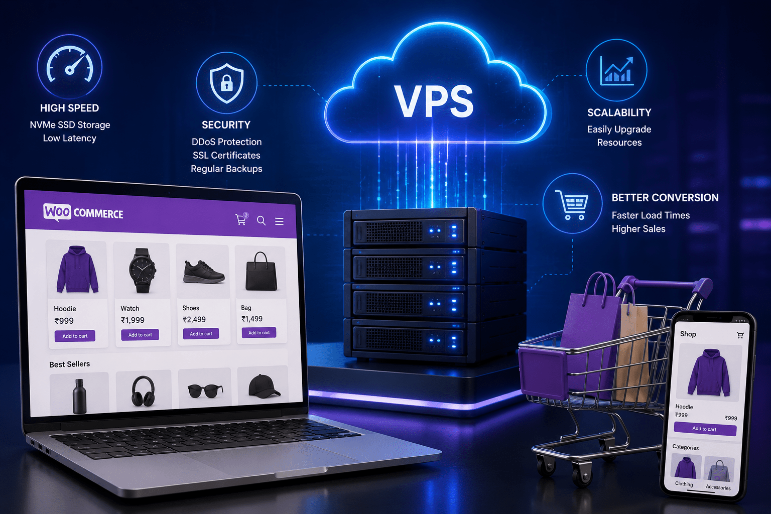 Best VPS for WooCommerce and eCommerce Websites in India: Speed, Security, and Conversion Benefits